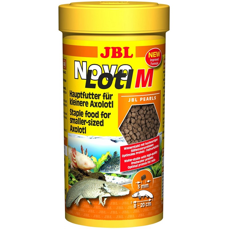 JBL NovoLotl M Aliment Complet pour Petit Axolotl - 150 g (250ml) :  : Animalerie